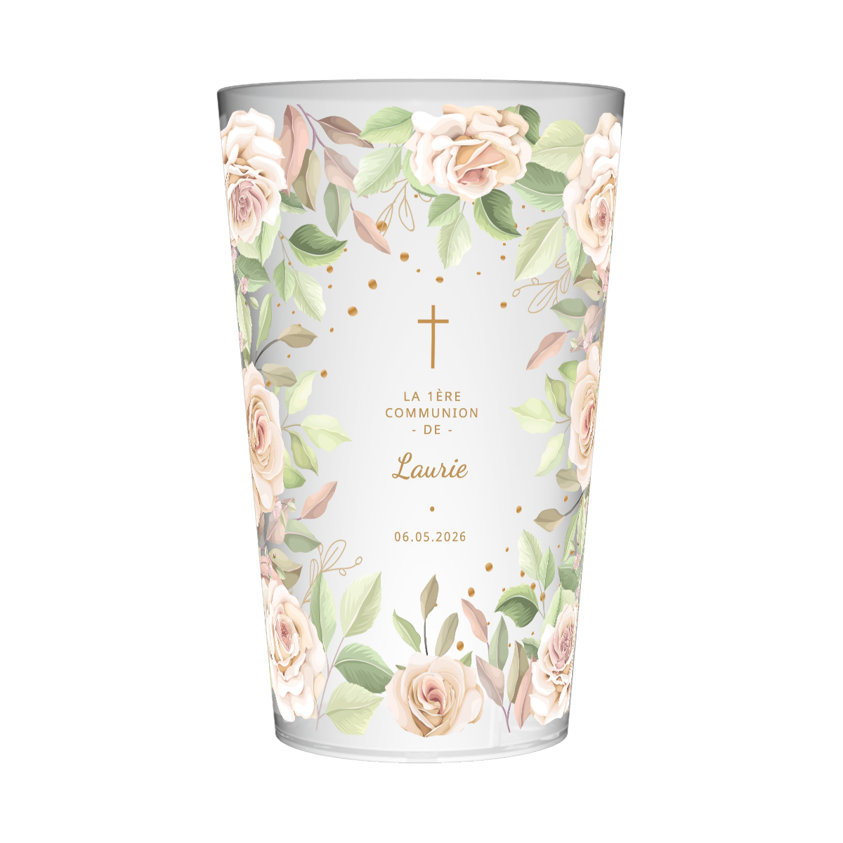 Gobelet personnalisé Communion Bohème