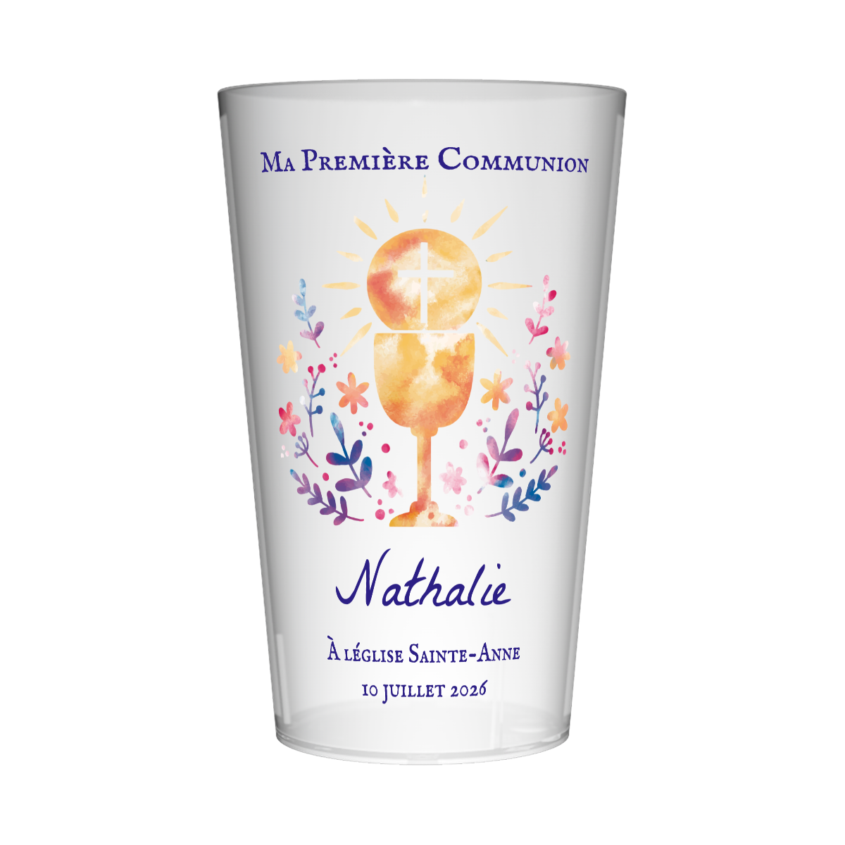 Gobelet personnalisé Communion Bénédiction