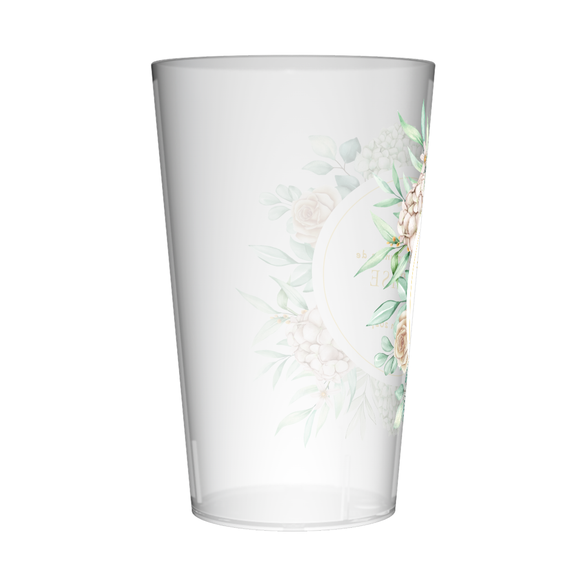 Gobelet personnalisé Communion Couronne Verte 2