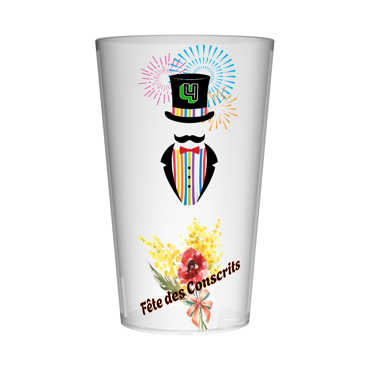 Gobelet personnalisé Conscrit Magie & Fleurs