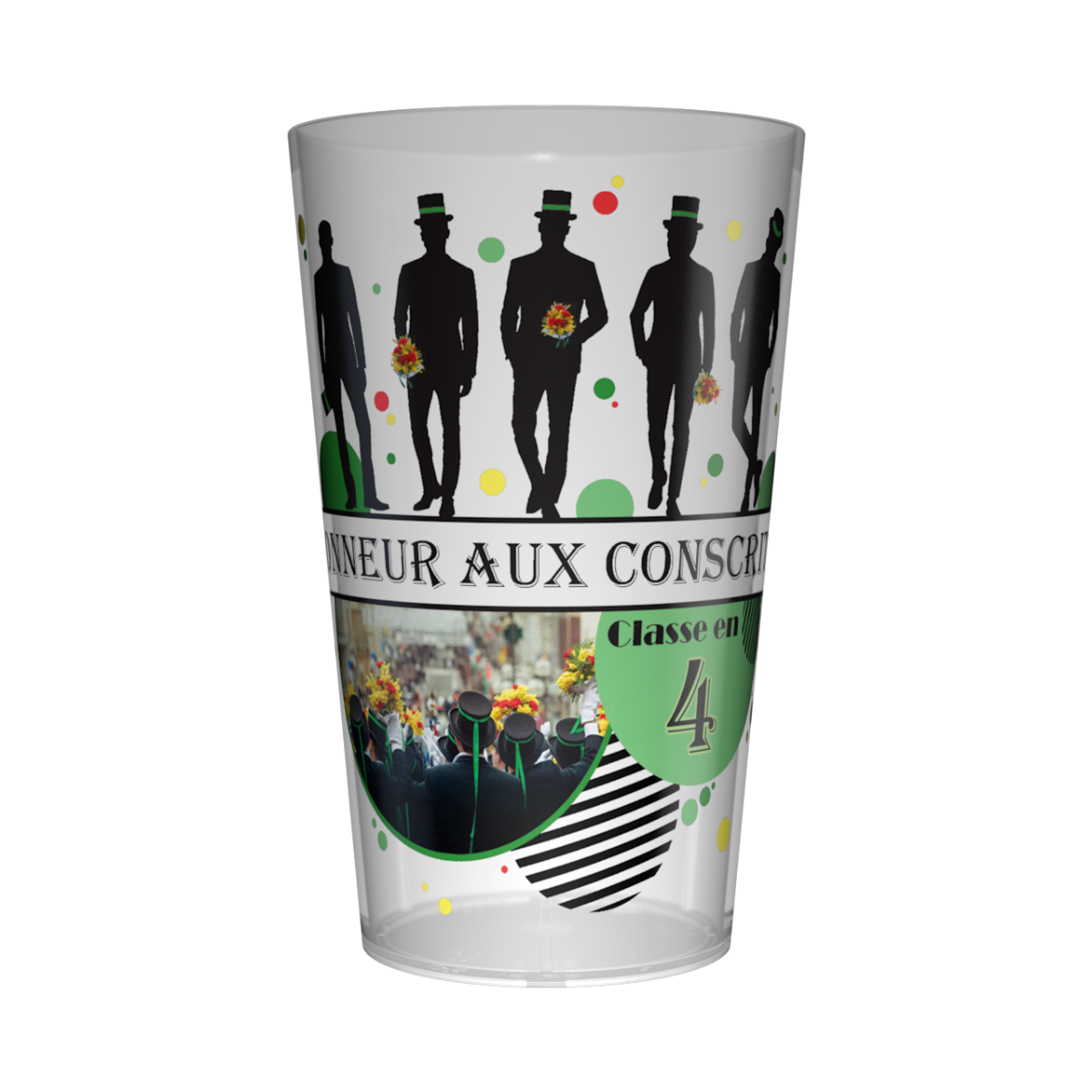 Gobelet personnalisé Conscrit Chapeau