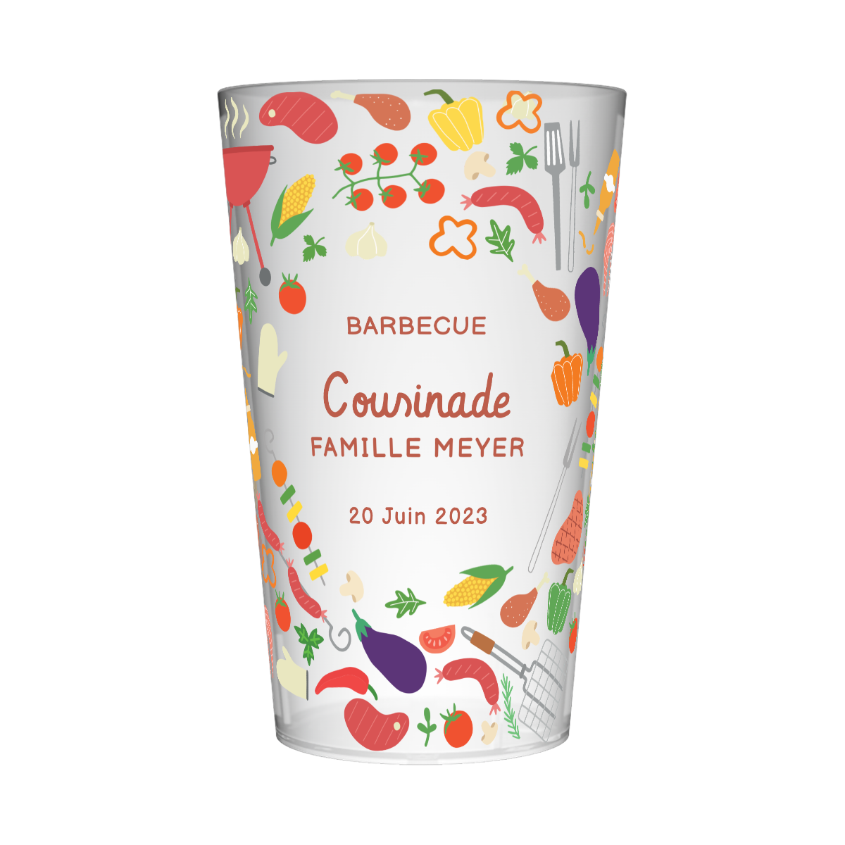 Gobelet personnalisé Cousinade Pique-Nique