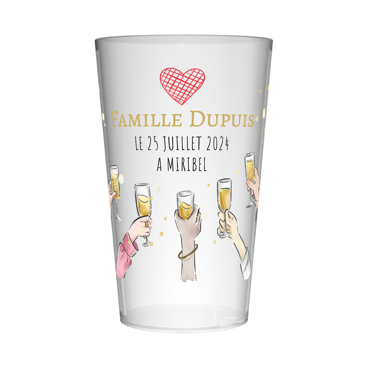 Gobelet personnalisé Cousinade Fête