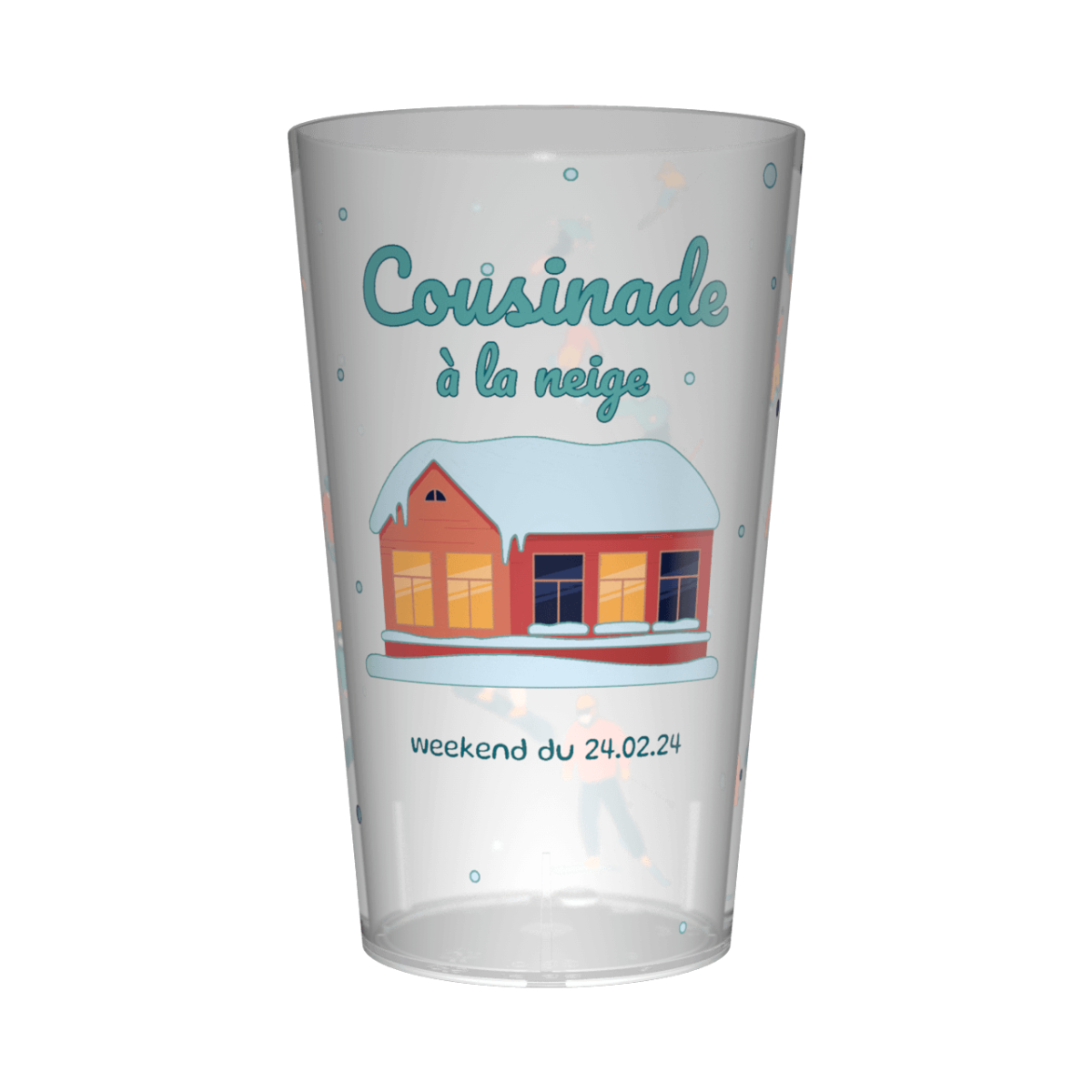 Gobelet personnalisé Cousinade Enneigée
