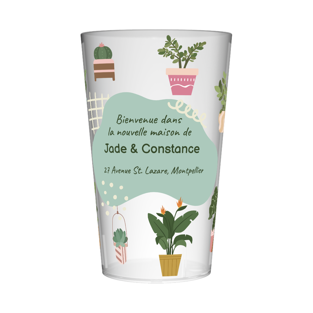 Gobelet personnalisé Crémaillère Plantes