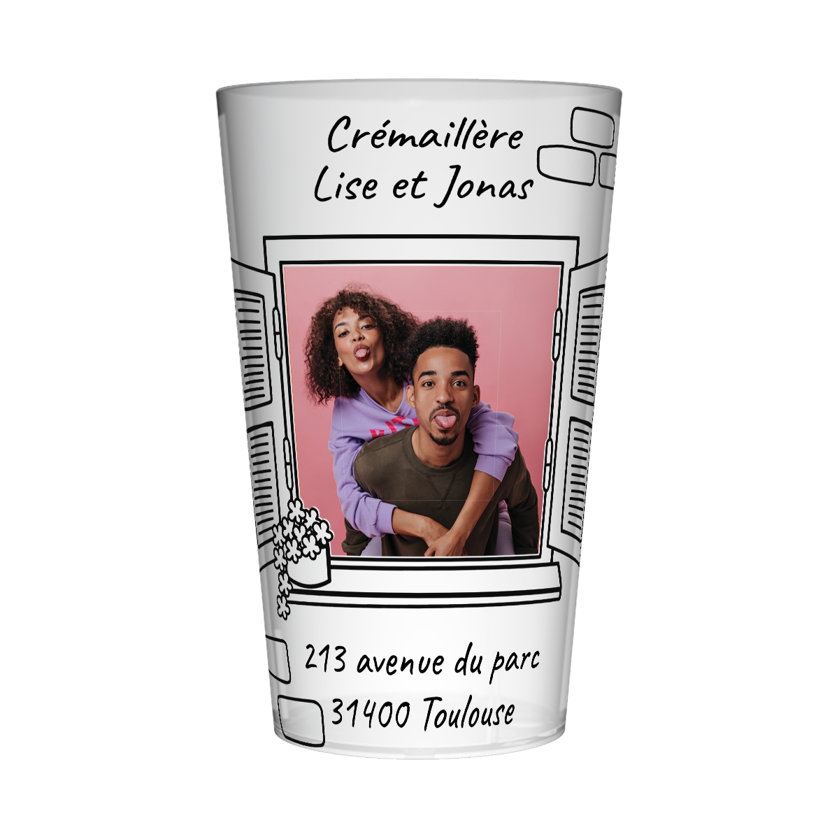 Gobelet personnalisé Crémaillère Fenêtres