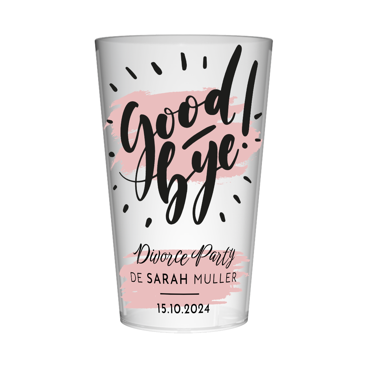 Gobelet personnalisé Divorce Party Good bye