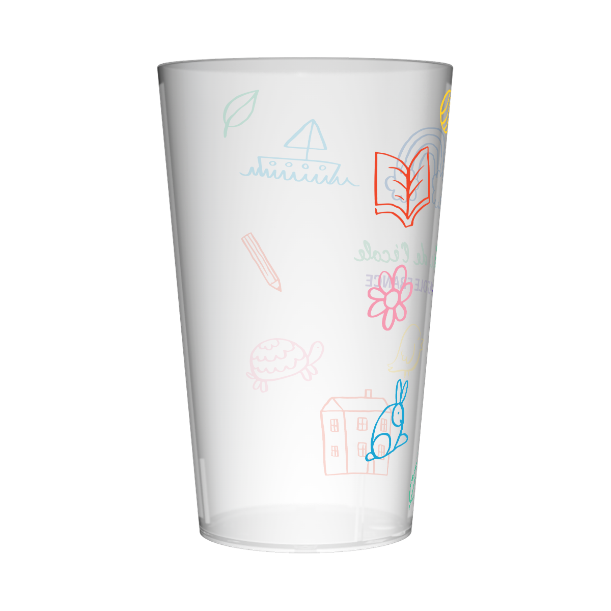 Gobelet personnalisé Fête des écoles Dessin Coloré 2