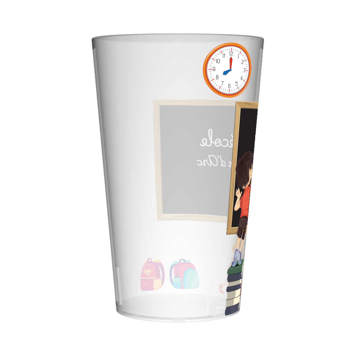 Gobelet personnalisé Fête des écoles Ecriture 2