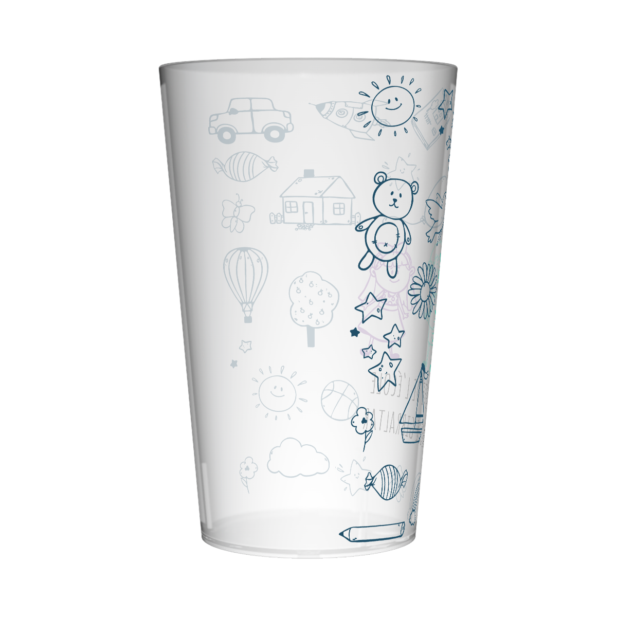 Gobelet personnalisé Fête des écoles Dessin 2