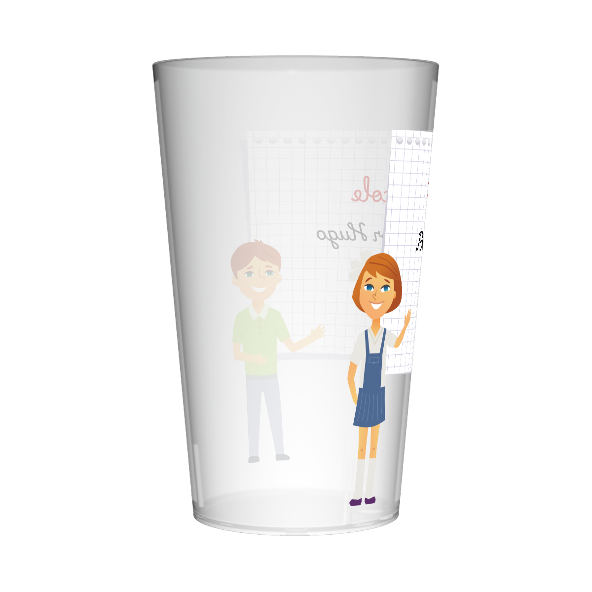 Gobelet personnalisé Fête des écoles Cahier 2