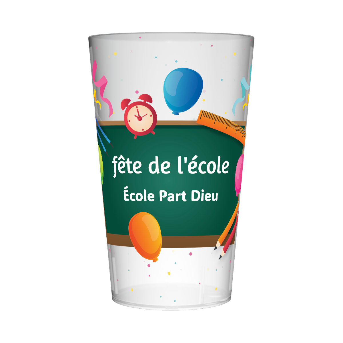 Gobelet personnalisé Fête des écoles Tableau
