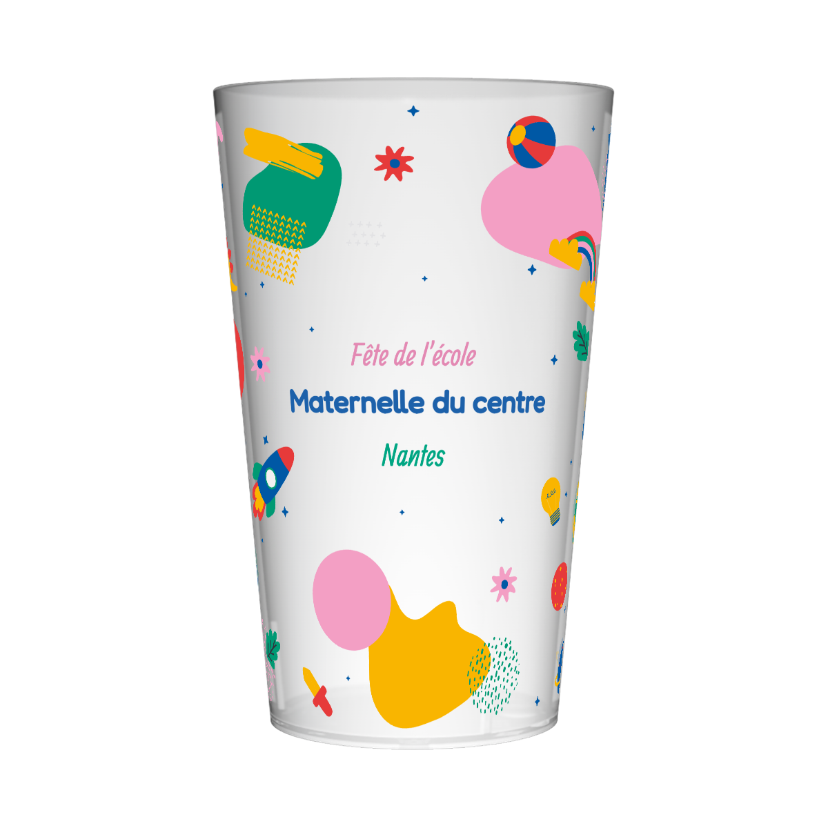 Gobelet personnalisé Fête des écoles Découverte