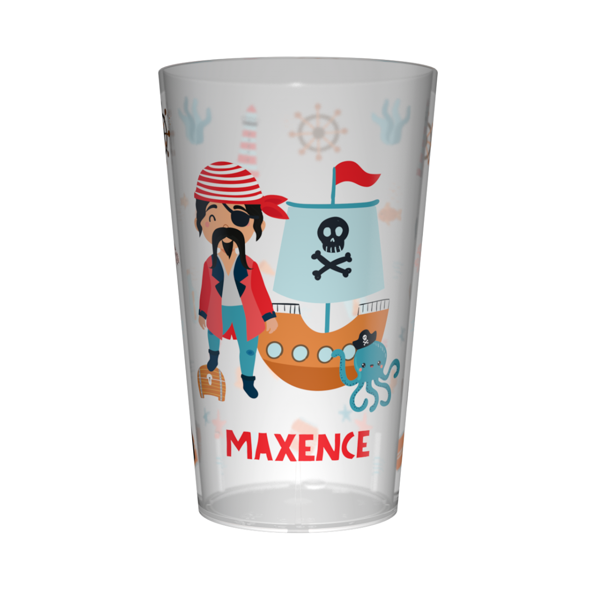 Gobelet avec anse pour enfant - Pirates