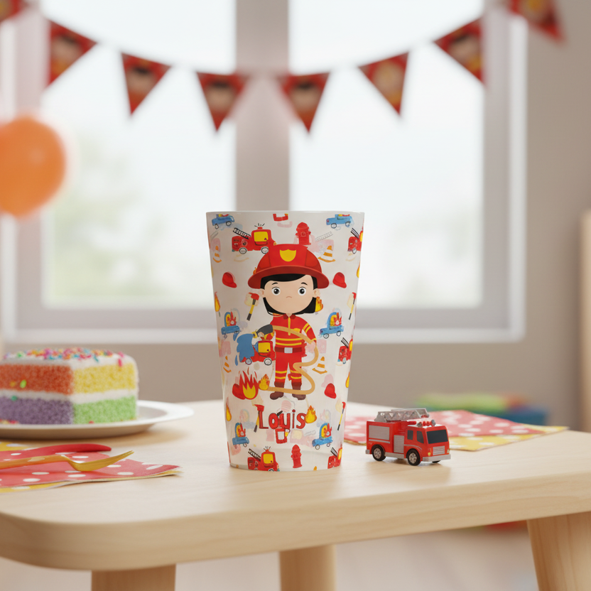 gobelet personnalise enfant pompier