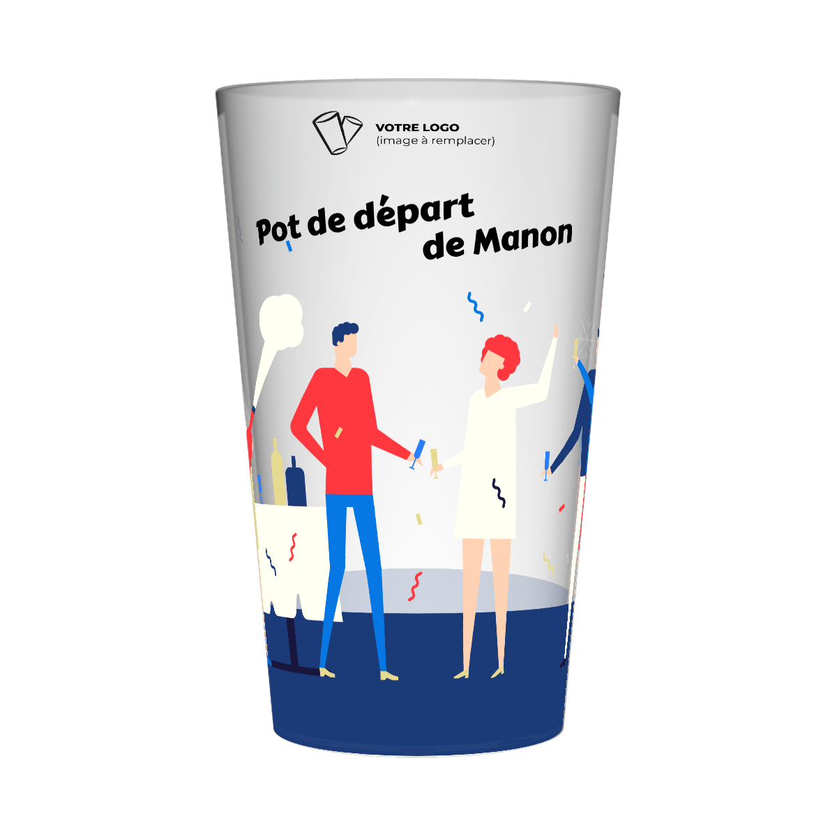 Gobelet personnalisé Entreprise Pot de départ