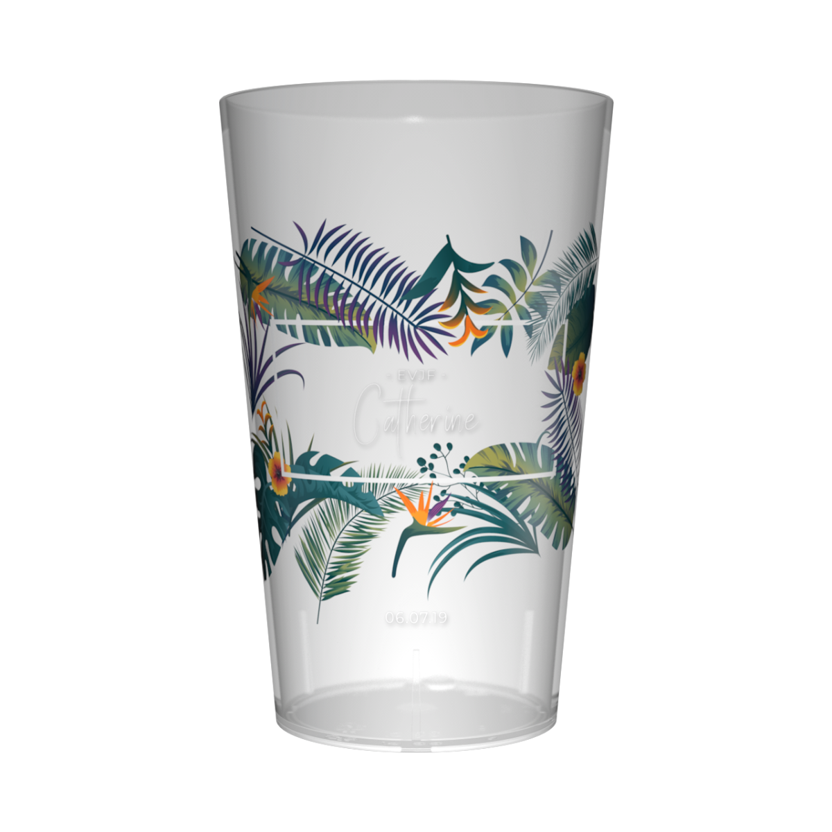 Gobelet personnalisé pour EVJF Tropical