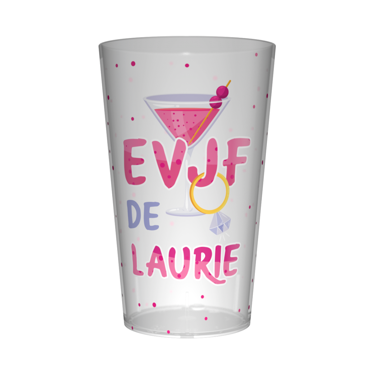 Gobelet personnalisé pour EVJF Cocktail & Bague