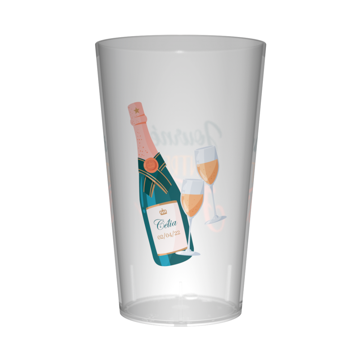 Gobelet personnalisé pour EVJF Champagne