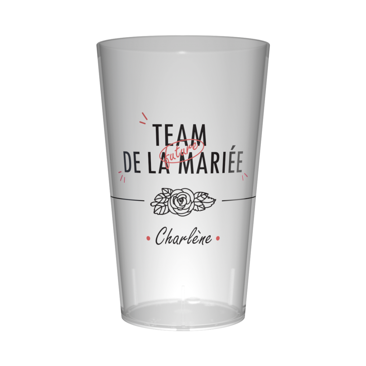 Gobelet personnalisé pour EVJF Rose