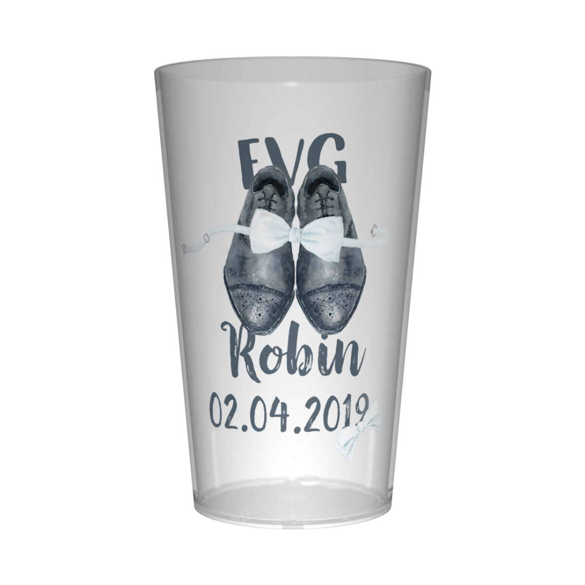 Gobelet personnalisé pour EVG Chaussures & Nœud Pap'