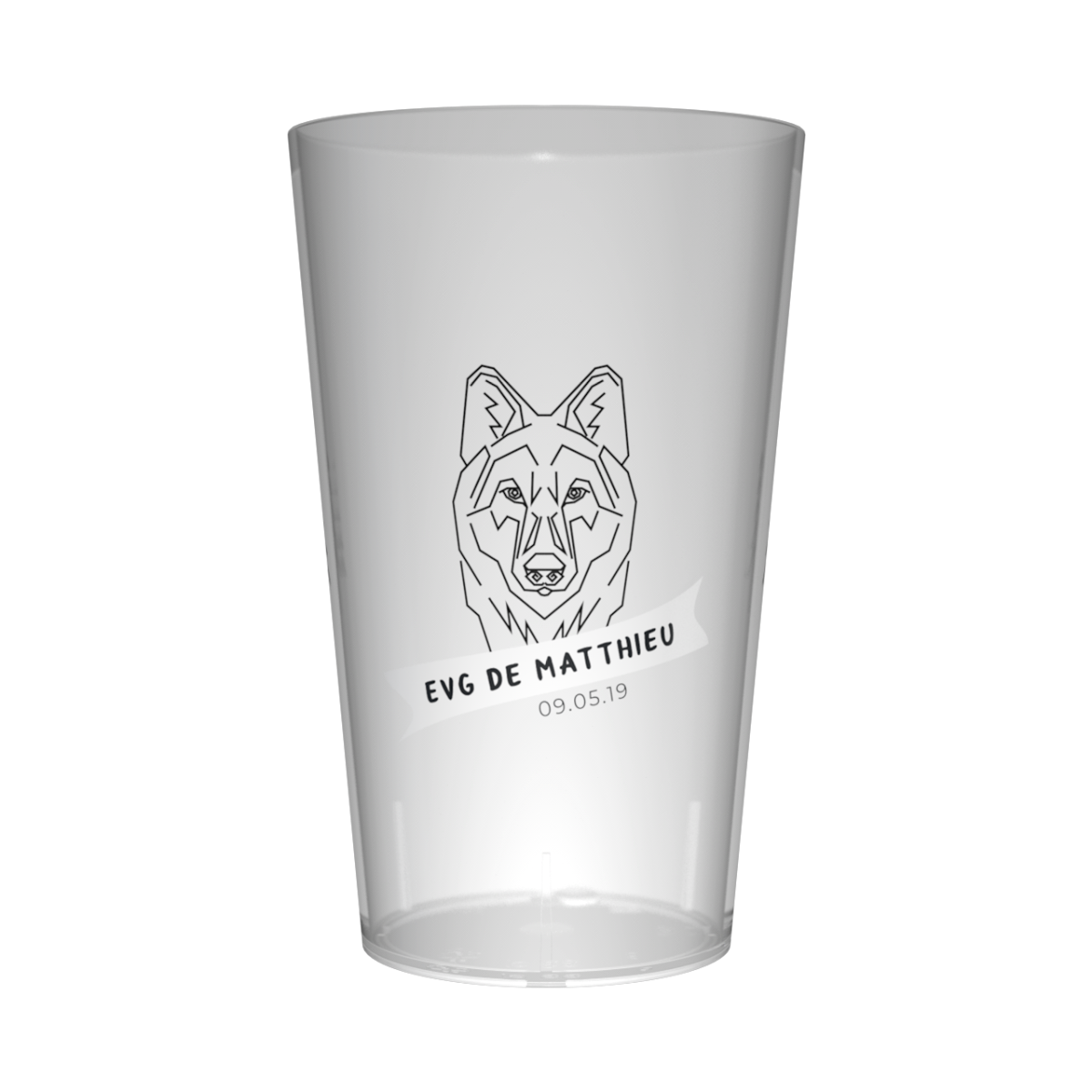 Gobelet personnalisé pour EVG Loup