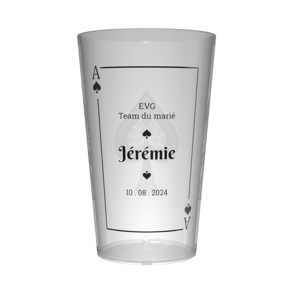 Gobelet personnalisé pour EVG As de Pique