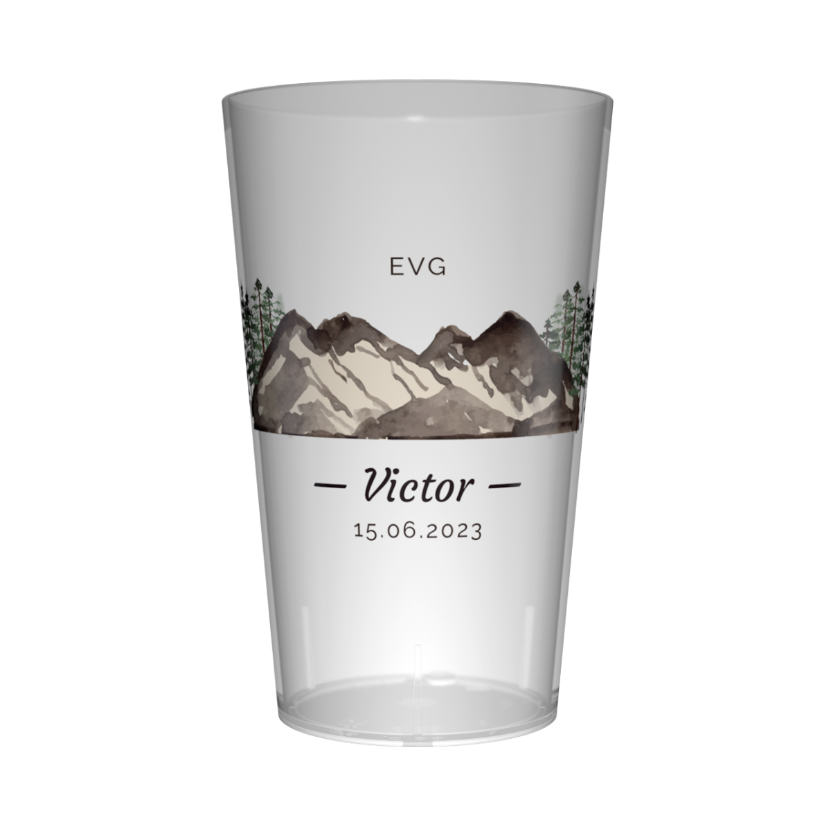 Gobelet personnalisé pour EVG Montagne