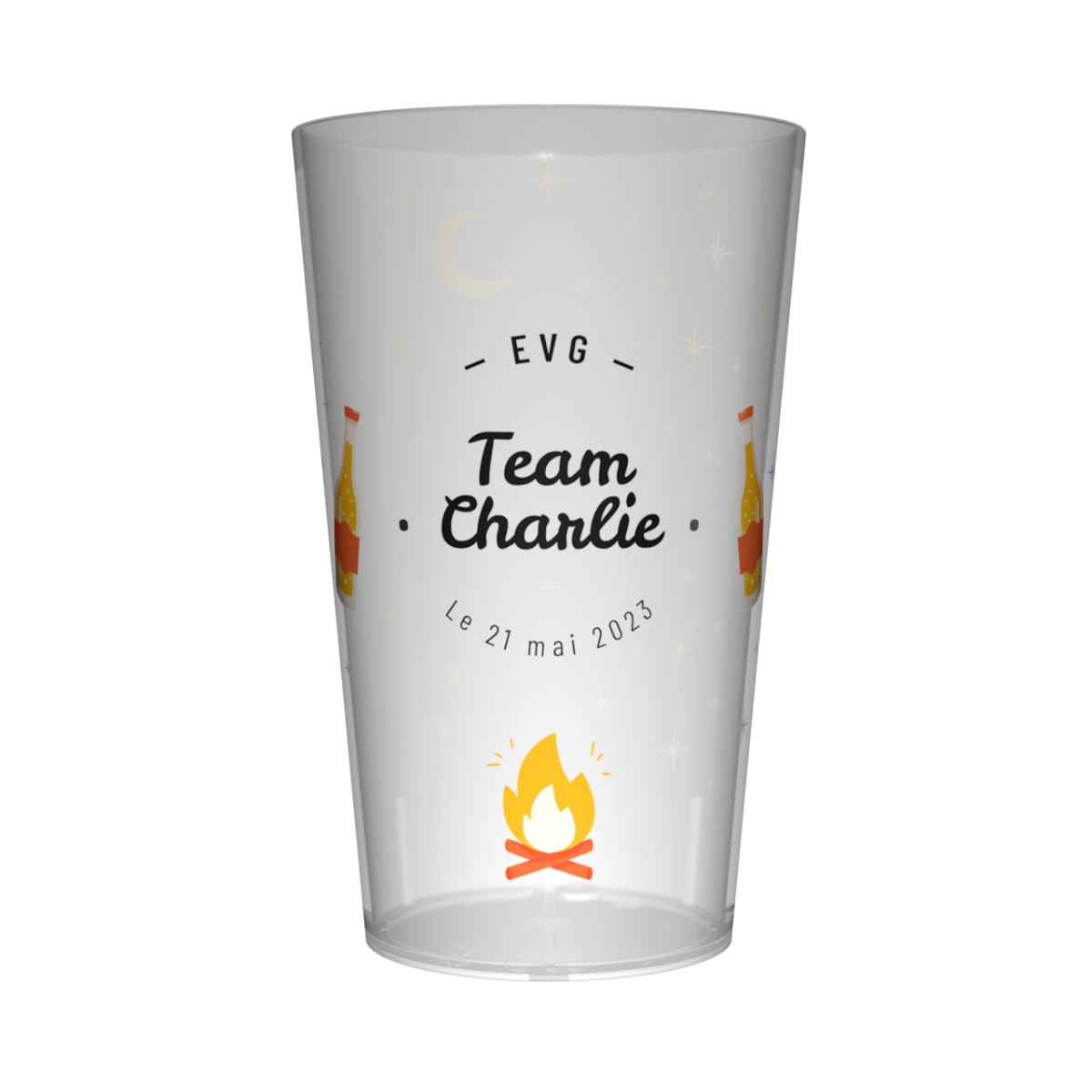 Gobelet personnalisé pour EVG Feu de Camp