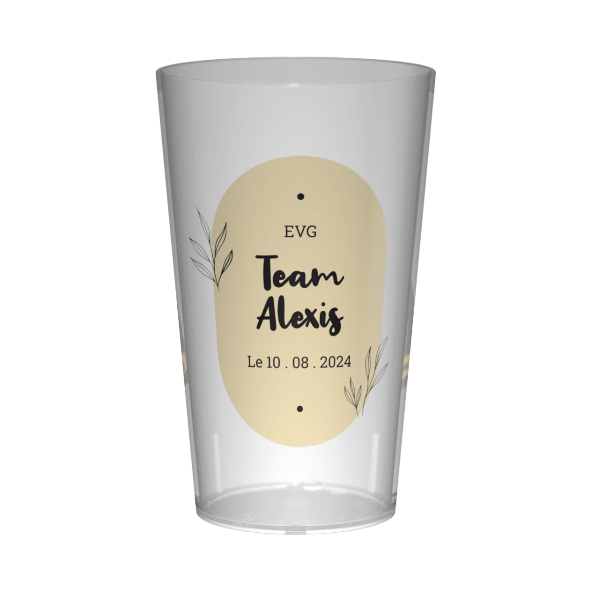 Gobelet personnalisé pour EVG Champagne
