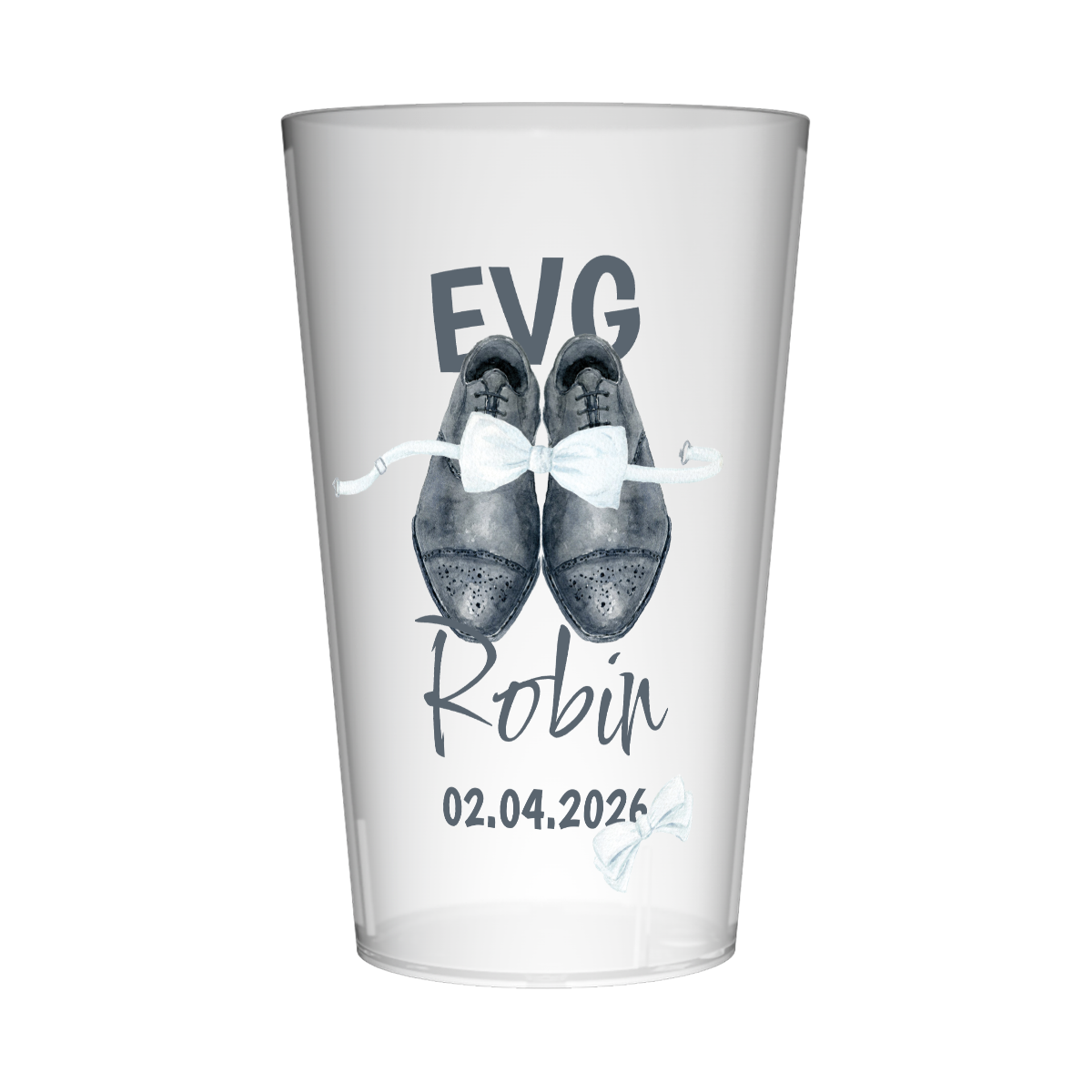 Gobelet personnalisé pour EVG Chaussures & Nœud Pap'