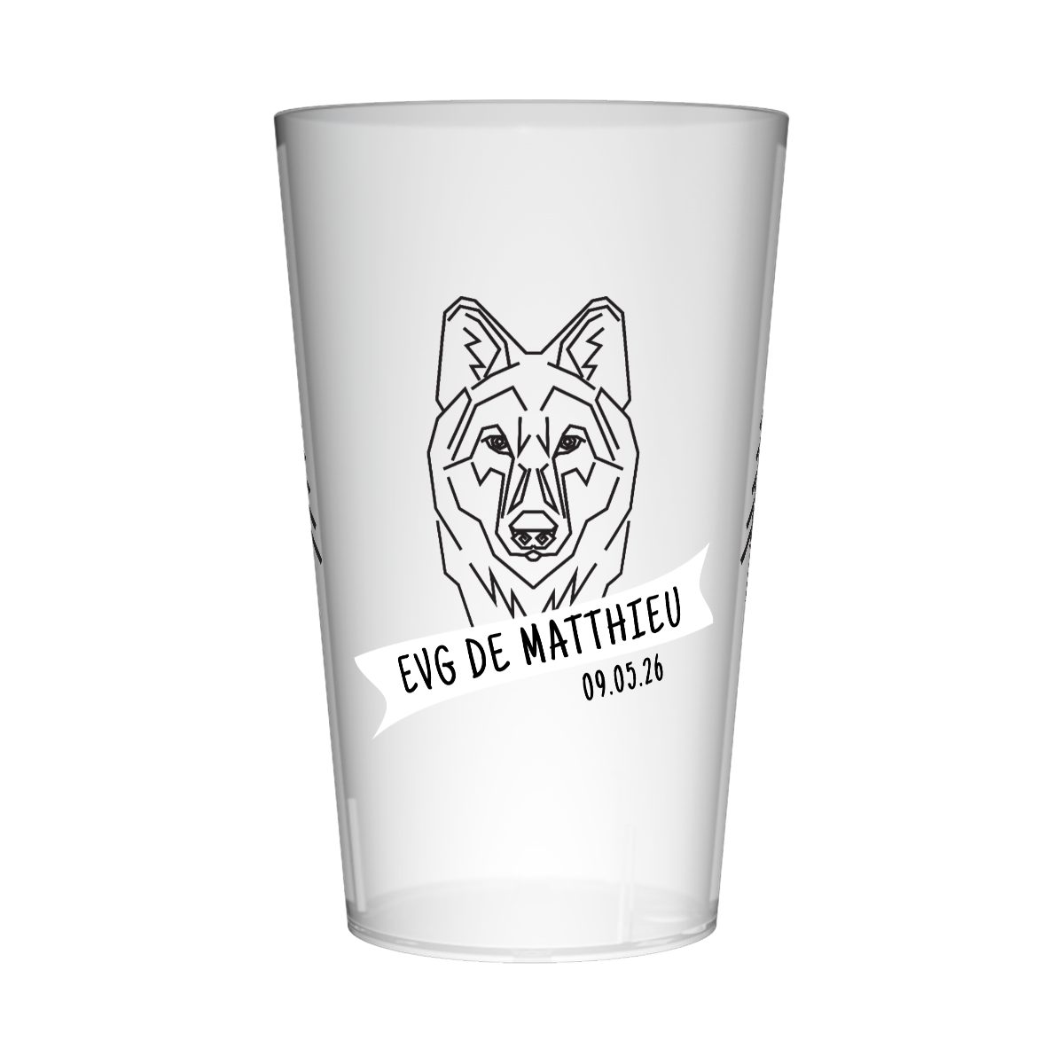 Gobelet personnalisé pour EVG Loup