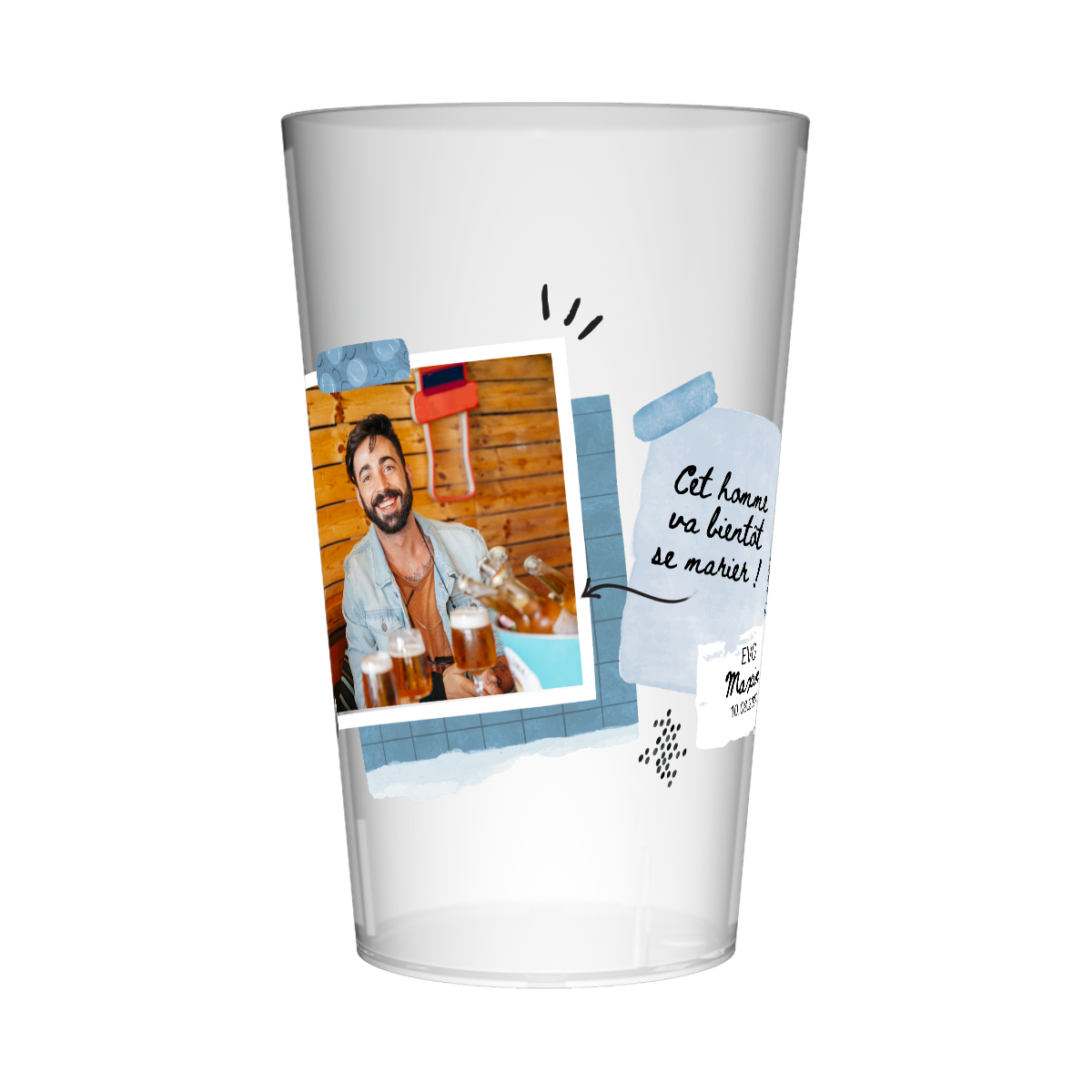 Gobelet personnalisé pour EVG Photo Post-it