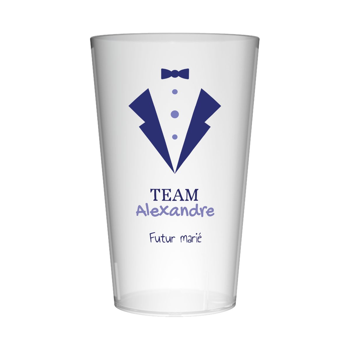 Gobelet personnalisé pour EVG Costume Bleu