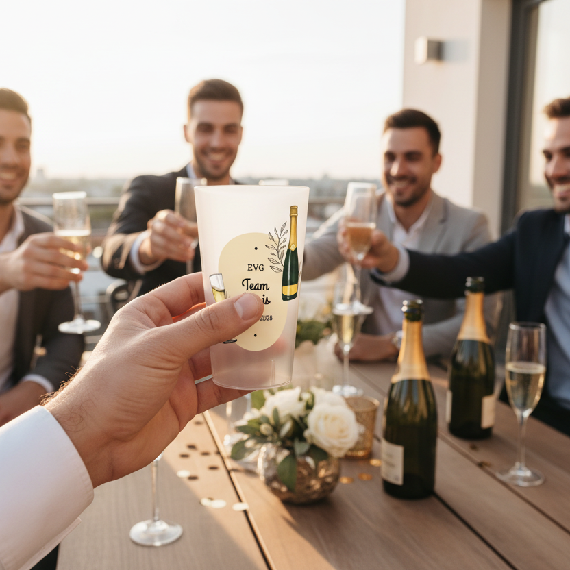 gobelet personnalise evg champagne