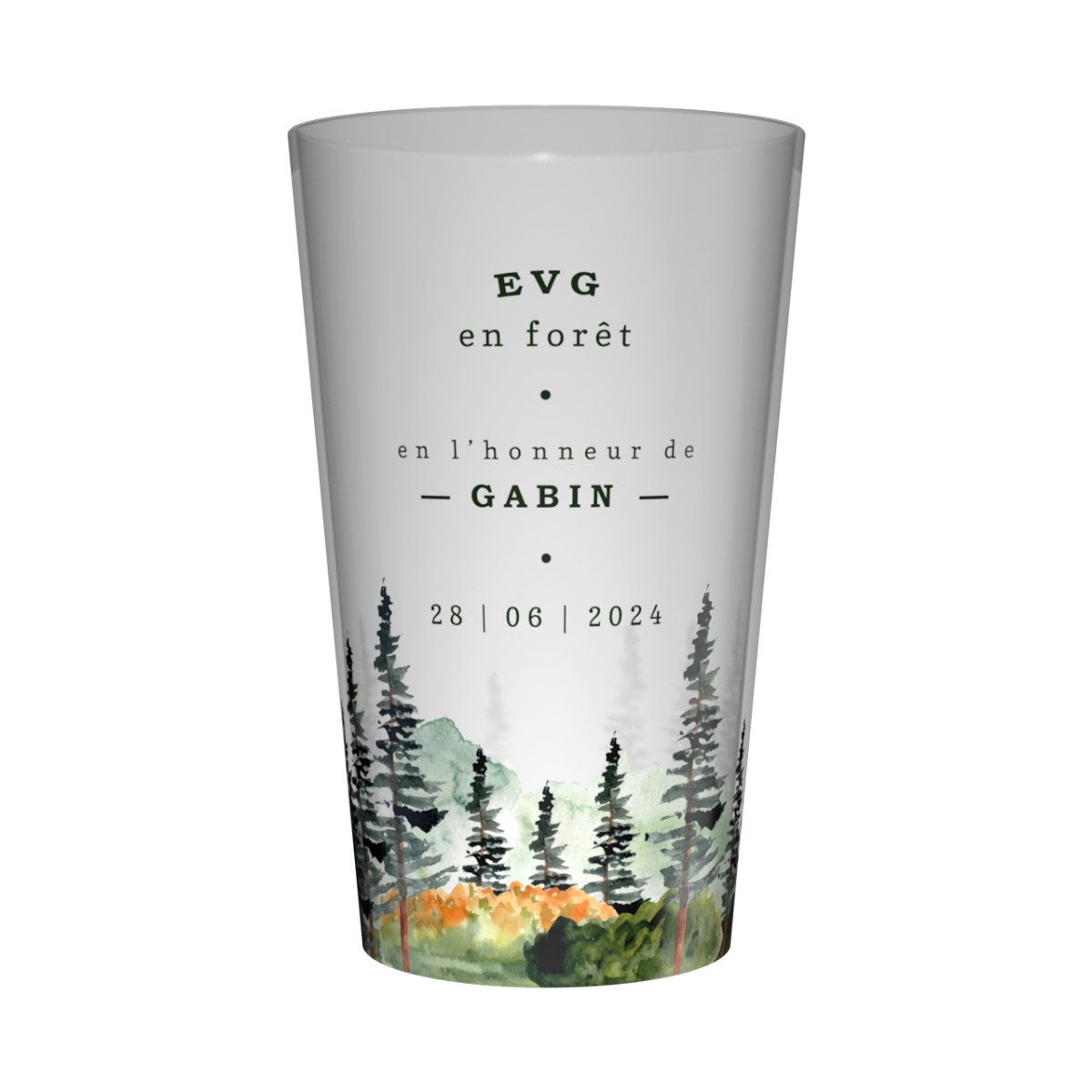 Gobelet personnalisé pour EVG Forêt