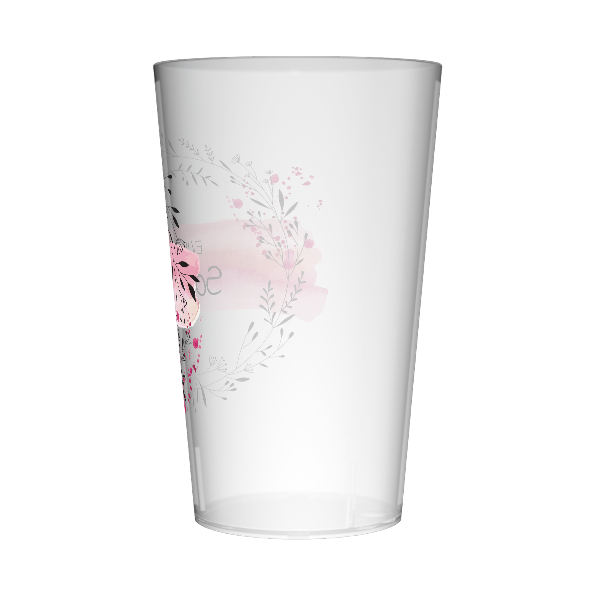 Gobelet personnalisé pour EVJF Couronne & Fleurs Noires 2