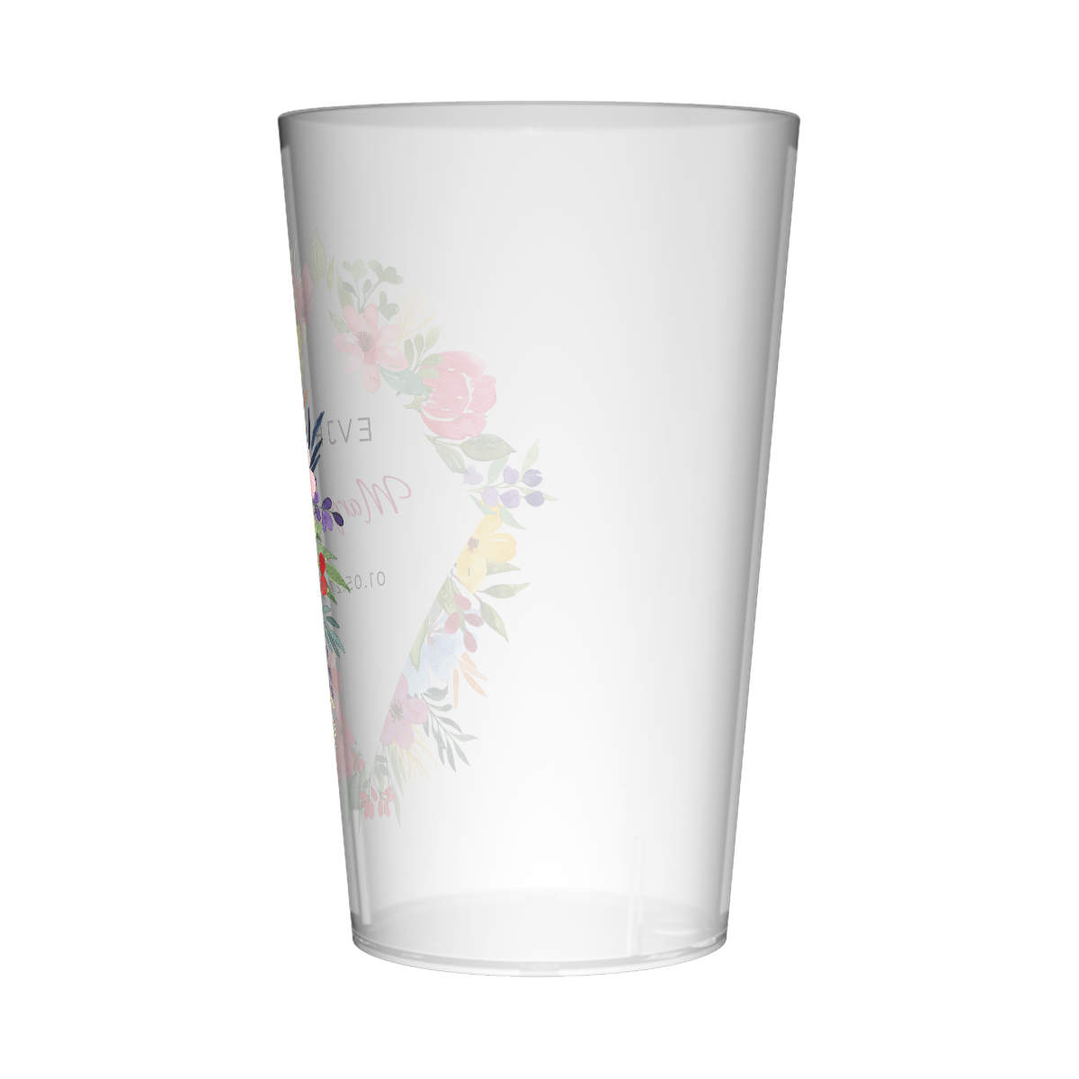 Gobelet personnalisé pour EVJF Losange de fleurs 2
