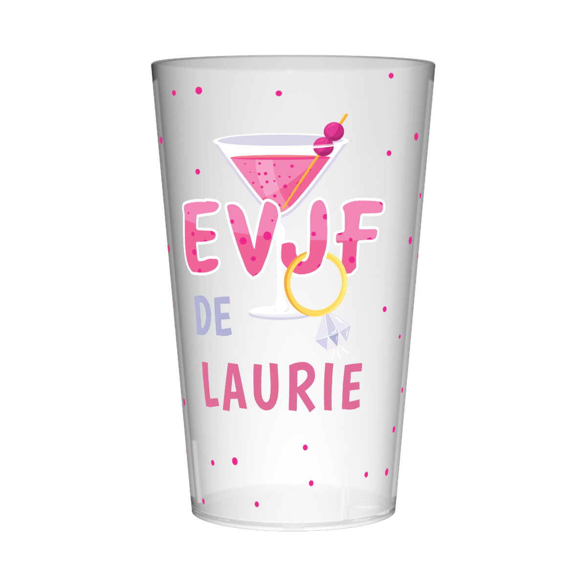 Gobelet personnalisé pour EVJF Cocktail & Bague