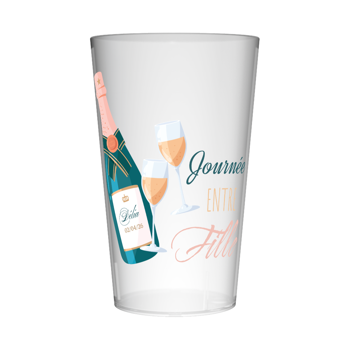 Gobelet personnalisé pour EVJF Champagne