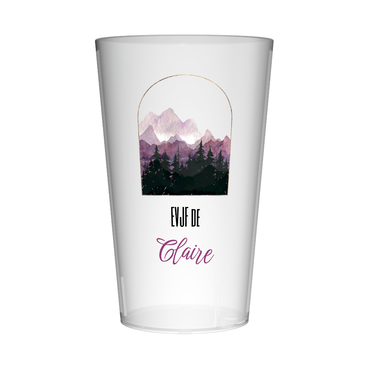 Gobelet personnalisé EVJF Montagne