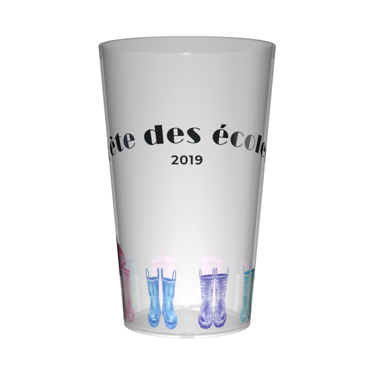 Gobelet personnalisé Fête des écoles Bottes