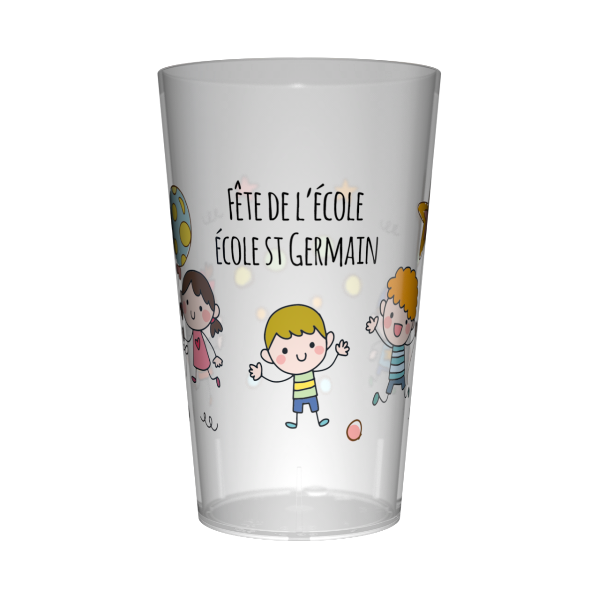 Gobelet personnalisé Fête des écoles ballons