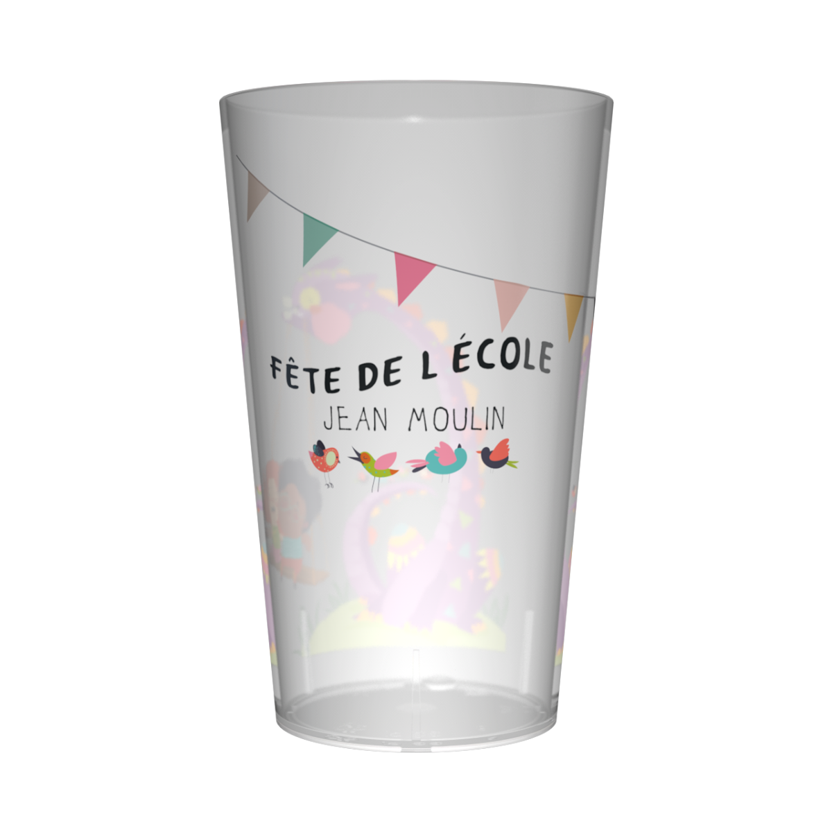 Gobelet personnalisé Fête des écoles dinosaure