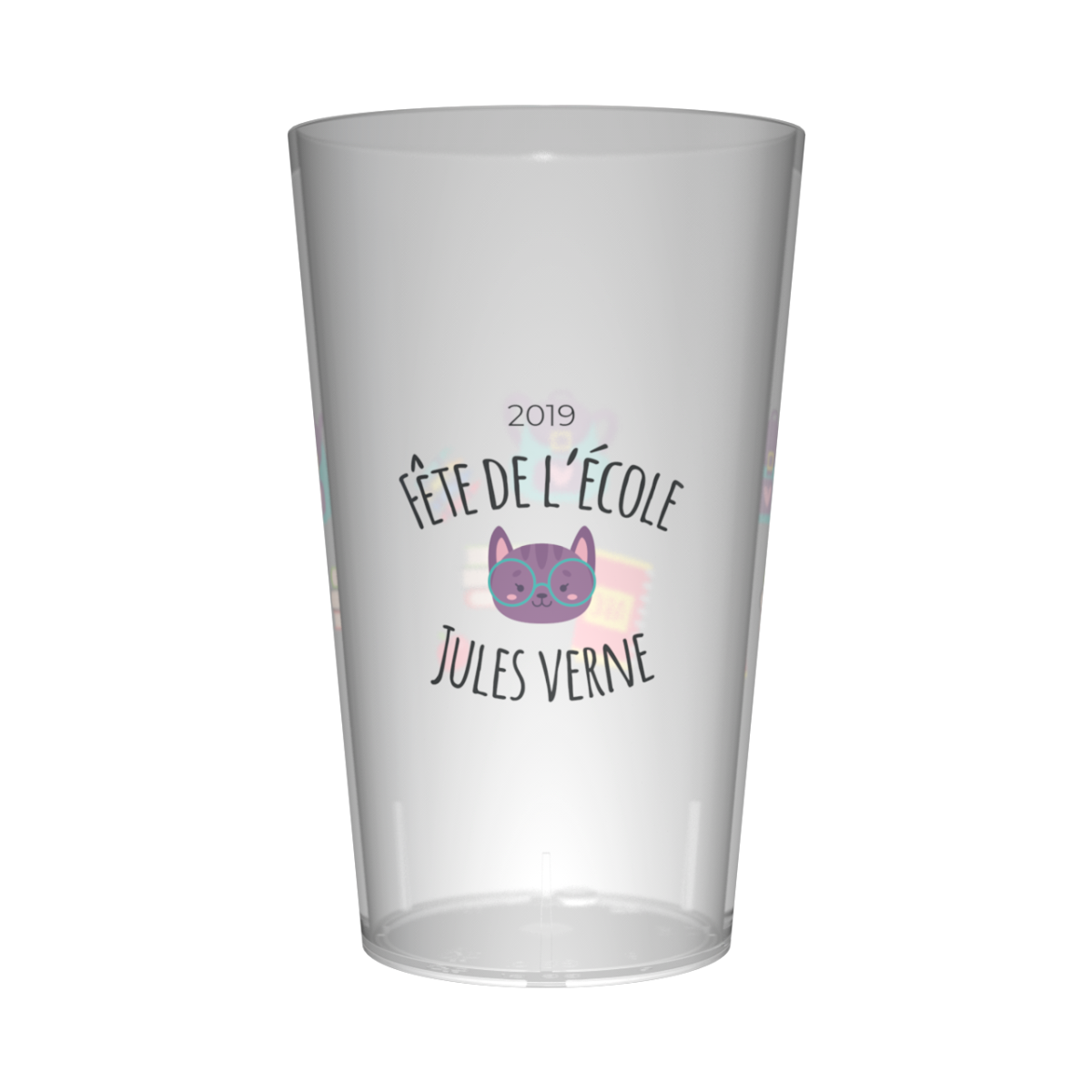 Gobelet personnalisé Fête des écoles Chat