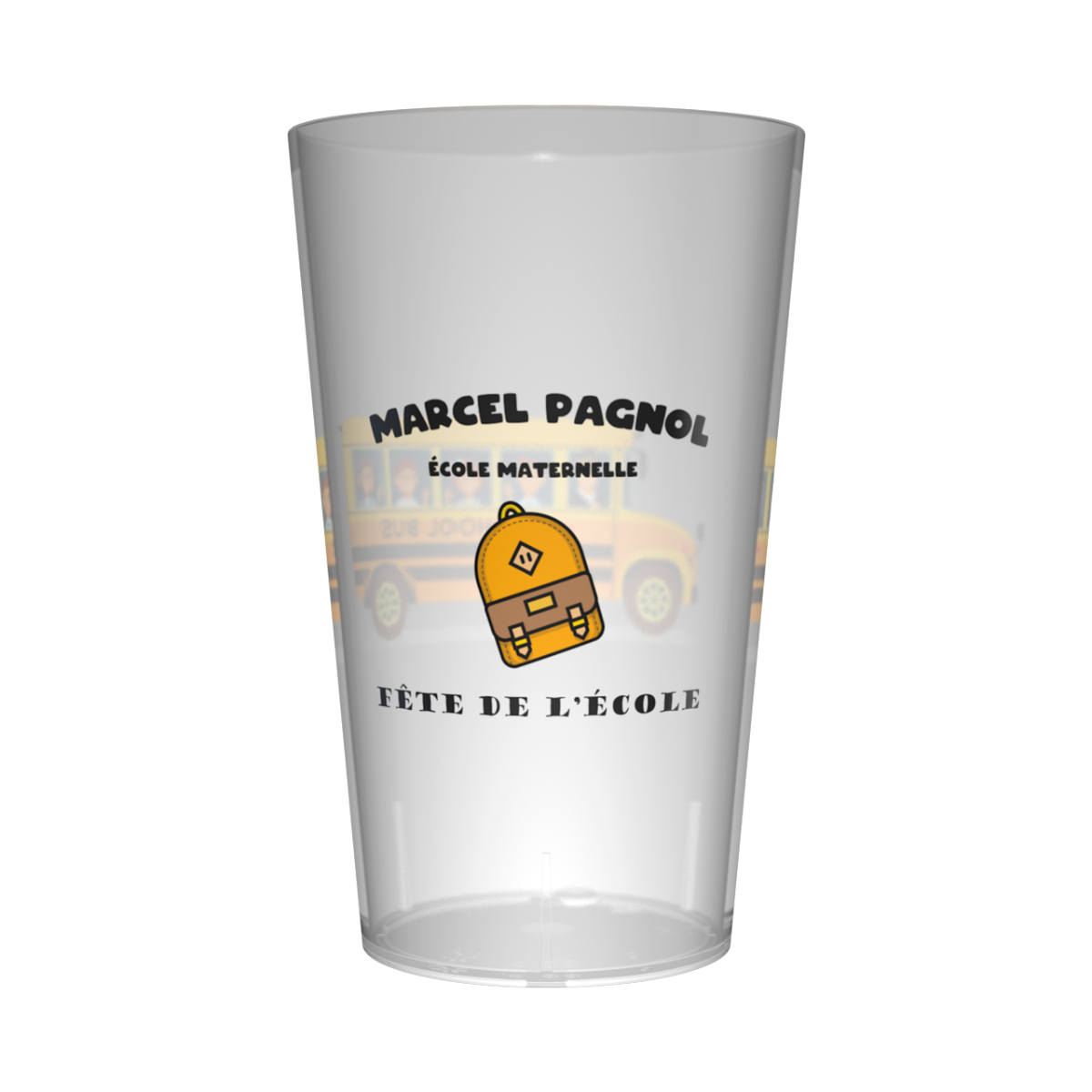Gobelet personnalisé Fête des écoles Car