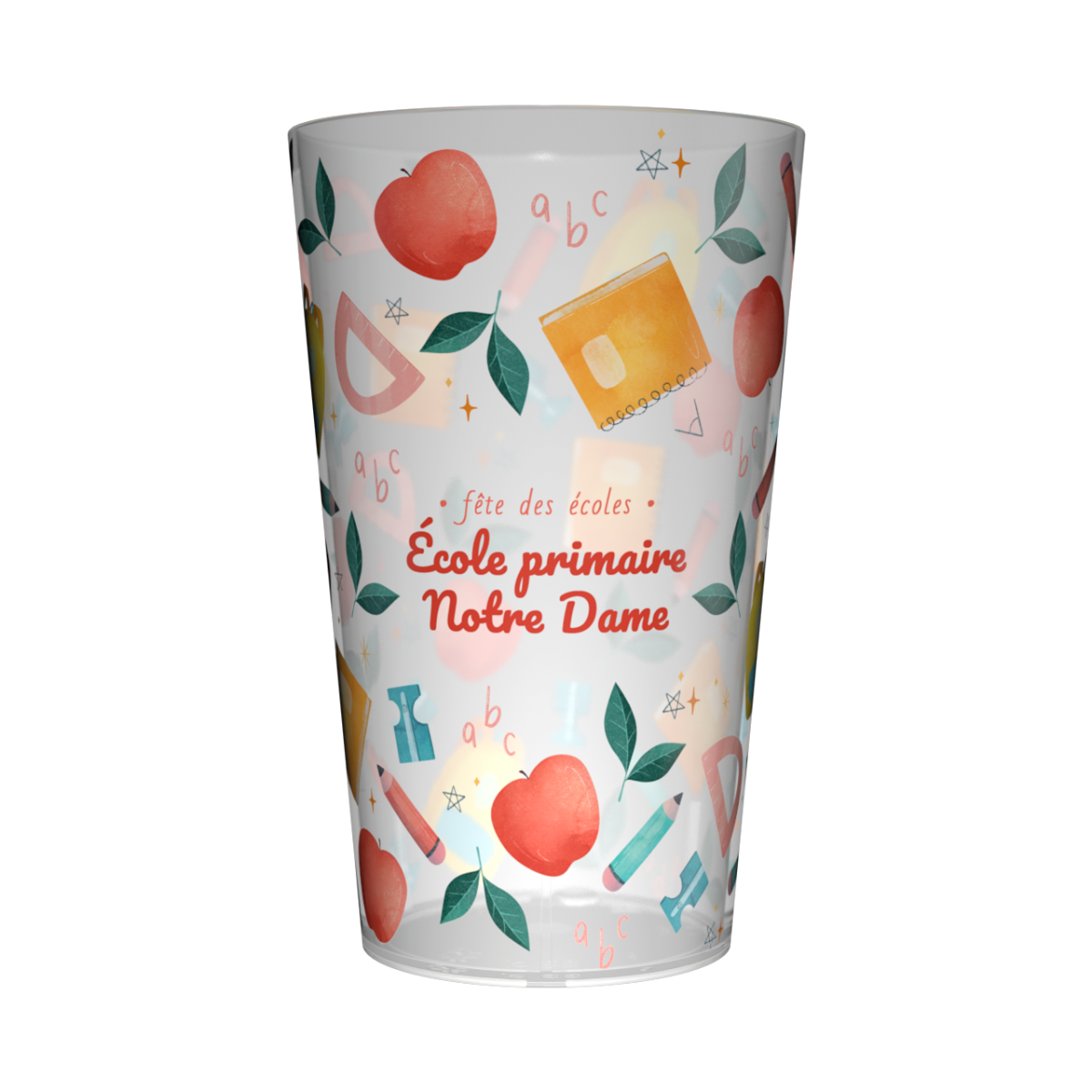 Gobelet personnalisé Fête des écoles School