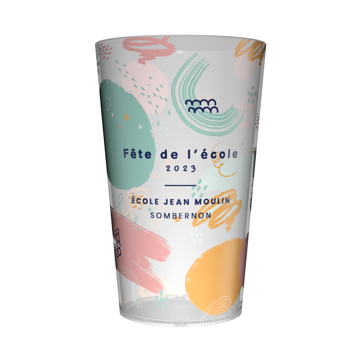 Gobelet personnalisé Fête des écoles Artistique