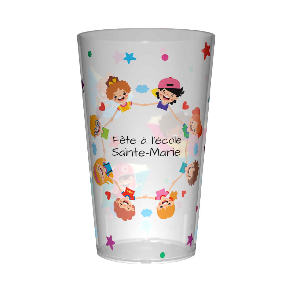 Gobelet personnalisé Fête des écoles Super Héros