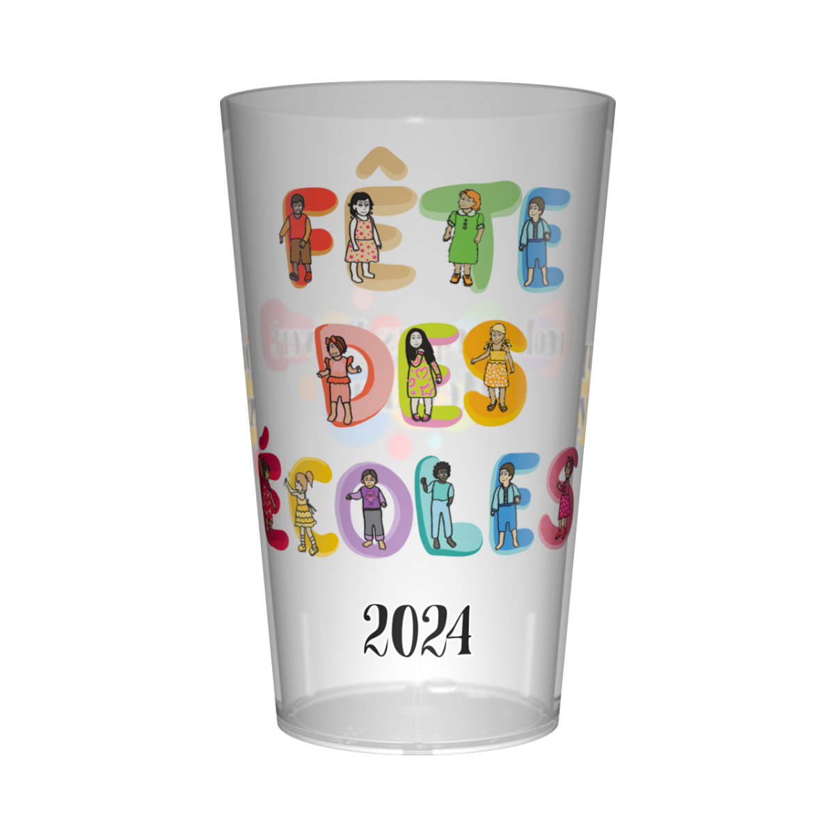 Gobelet personnalisé Fête des écoles Bulles
